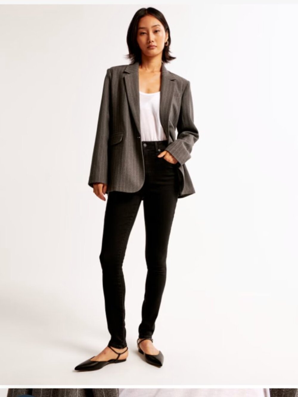 Abercrombie & Fitch The Super Skinny Ankle High-Rise Jeans - Black
